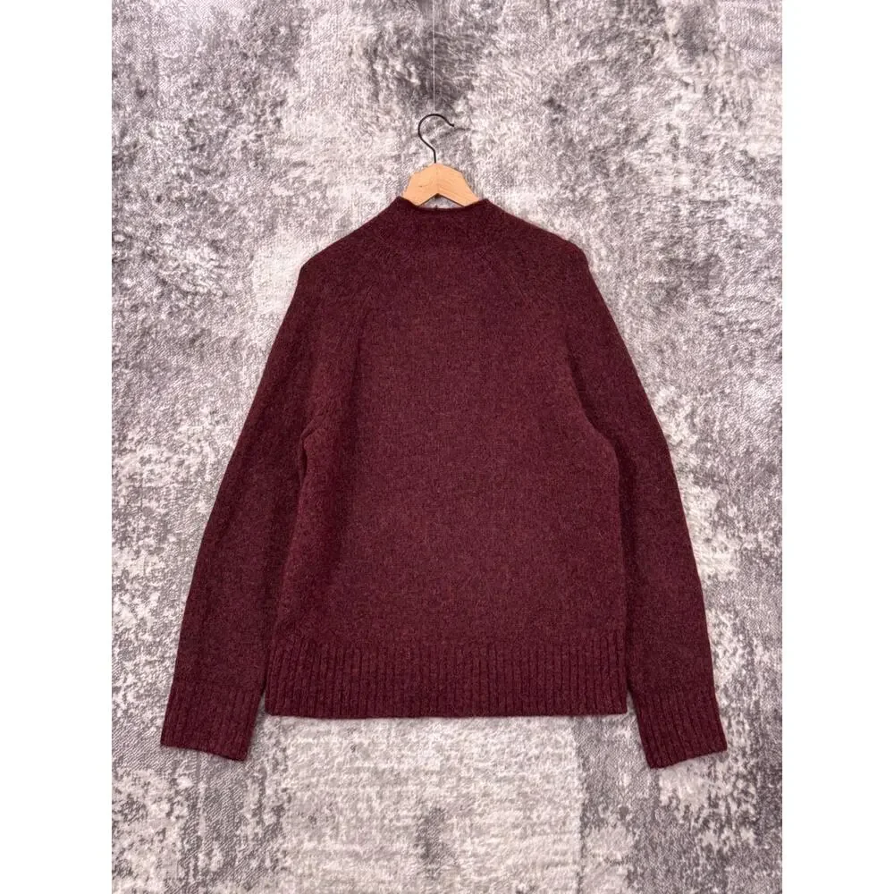 Banana Republic Sweater Medium Mens Alpaca Wool Roll Crewneck